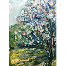 Spring Blossom – Original Oil Painting of a Blooming Spring Landscape by Marina Stognieva Spring Blossom – Original Oil Painting of a Blooming Spring Landscape by Marina Stognieva